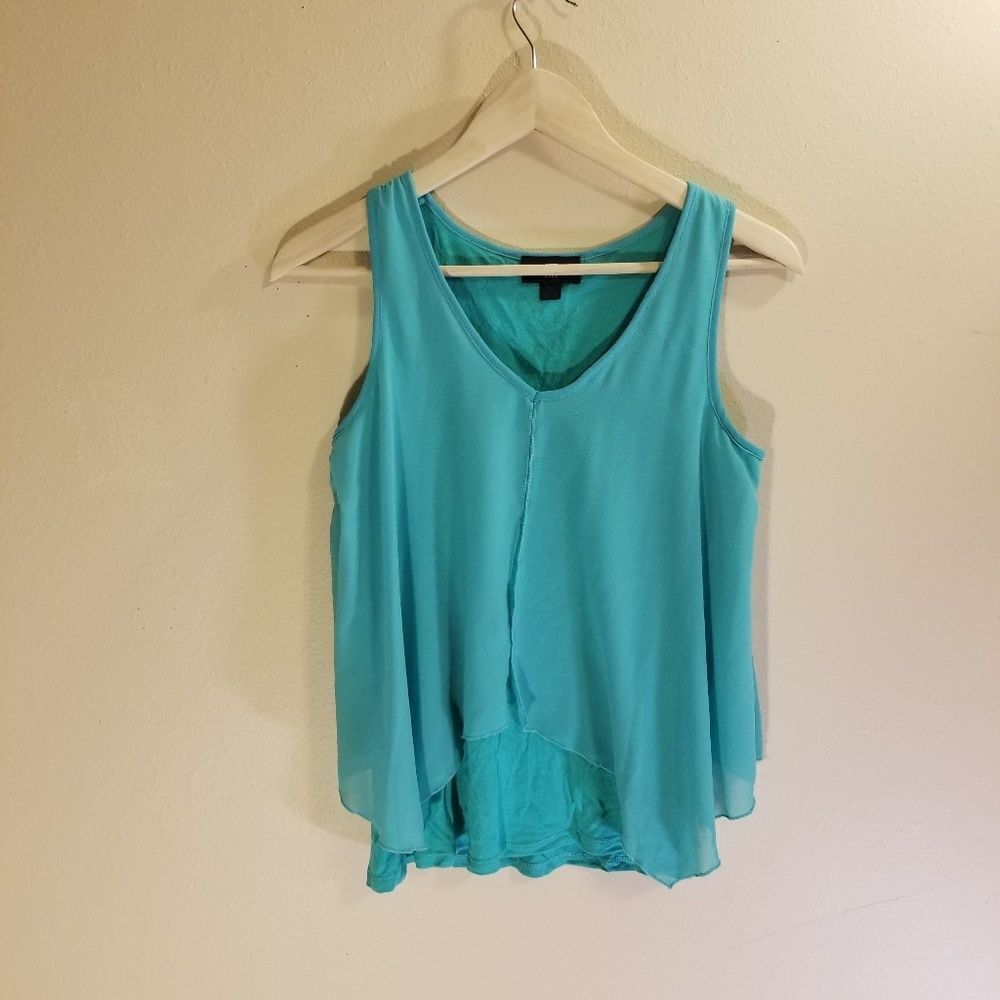 iZ Byer turquoise layered tank